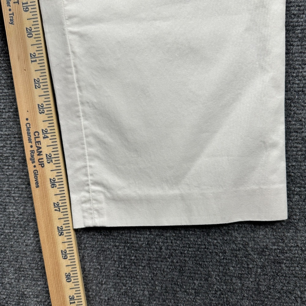 Nautica Mens Slim Fit White Chino Pants Cotton Twill Flat Front 36x30‎ PR3125 - Picture 6 of 9